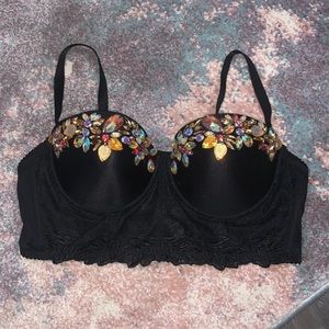 Bebe gemstone bustier top